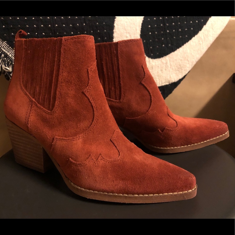 Sam Edelman Rust Ankle Boots